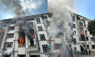 Cháy căn hộ chung cư 