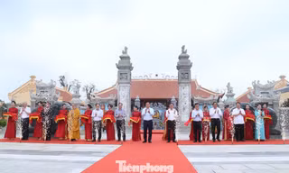 Khánh thành di tích quốc gia Mộ và Đền thờ Lê Đức Tuy sau tu bổ gần 30 tỷ đồng