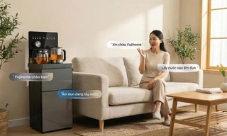 'Xin chào FujiHOME, bật máy pha trà' - Cây nước biết nghe lời và lời tạm biệt bình 20 lít