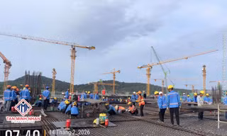27 Tết: Hơn 6.200 công nhân tình nguyện bám công trường APEC Phú Quốc