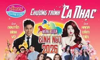 Tết Bính Ngọ 2026: 'Quẩy' hết mình tại đầm sen nước, rinh xe Vinfast về nhà