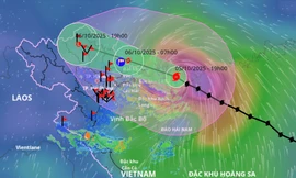 Bão Matmo vào vịnh Bắc Bộ, đêm nay và sáng mai tác động mạnh nhất