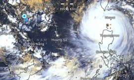 Siêu bão Ragasa di chuyển rất nhanh, hướng về Quảng Ninh – Ninh Bình 