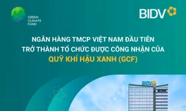 BIDV - ngân hàng thương mại đầu tiên của Việt Nam được công nhận của Quỹ Khí hậu Xanh