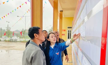 Tuổi trẻ Hà Tĩnh để lại dấu ấn đẹp tại các điểm bầu cử