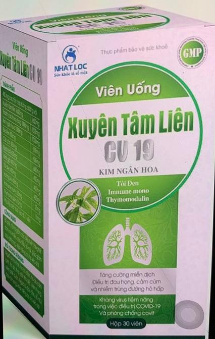 Cảnh báo khẩn về 2 sản phẩm Xuyên Tâm Liên giả mạo phòng chống COVID-19