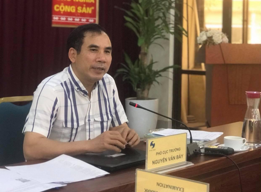 Ông Nguyễn Văn Bảy, Phó Cục trưởng Cục Sở hữu trí tuệ chia sẻ việc bảo hộ gạo ST25 chiều nay (23/4). Ảnh: Nguyễn Hoài.