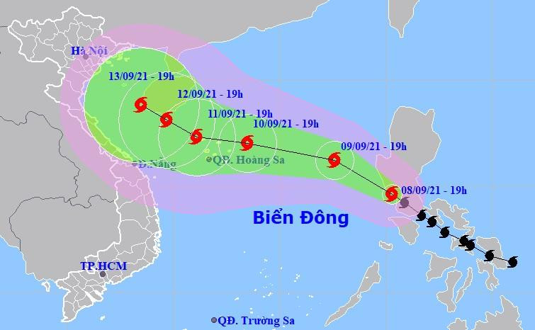 Nhận định mới nhất về đường đi của bão Côn Sơn khi vào Biển Đông đêm nay.