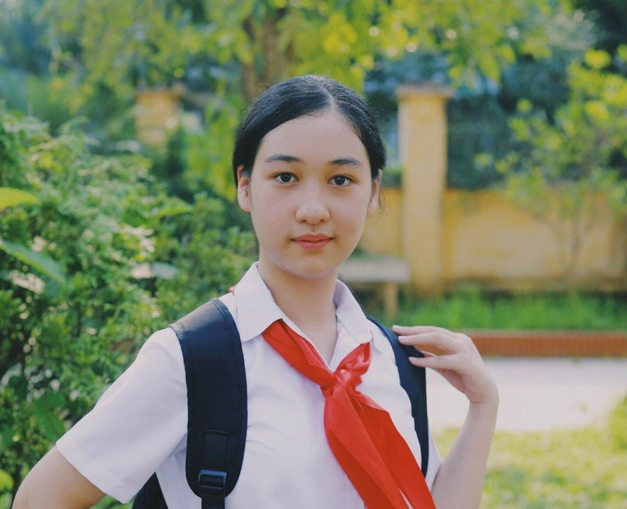 Học sinh Đào Anh Thư, tác giả của bức thư giành giải Ba quốc tế cuộc thi Viết thư UPU 2021.