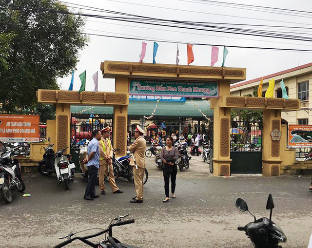 Trường mầm non Thanh khương, nơi phụ huynh nói tuồn thực phẩm bẩn vào trường