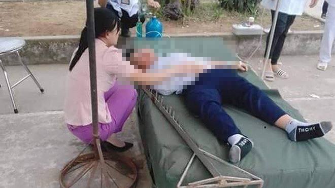 Học sinh bị cột sắt đâm vào đầu trong giờ thể dục