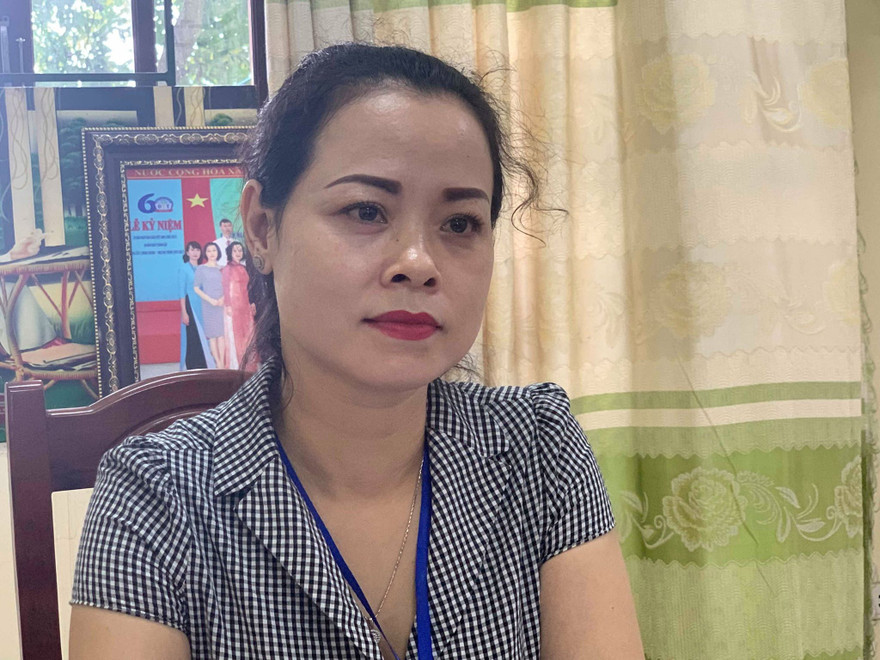 Bà Lan trả lời báo chí về sự việc