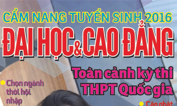 Bìa cuốn: Cẩm nang tuyển sinh 2016