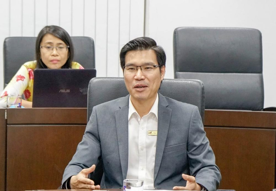 Ông Trần Trọng Đạo vừa được Tổng liên đoàn Lao động Việt Nam công nhận là quyền hiệu trưởng trường Đại học Tôn Đức Thắng. Ảnh: TDTU