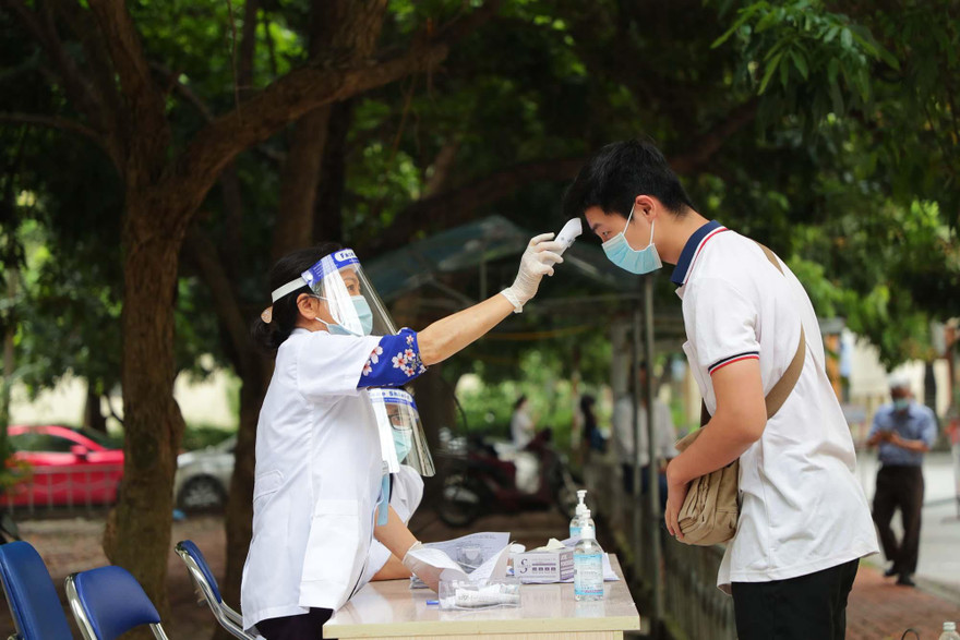 Thí sinh tham gia thi ĐGNL do ĐHQGHN tổ chức đợt 1, 2 vừa qua. Ảnh:VNU