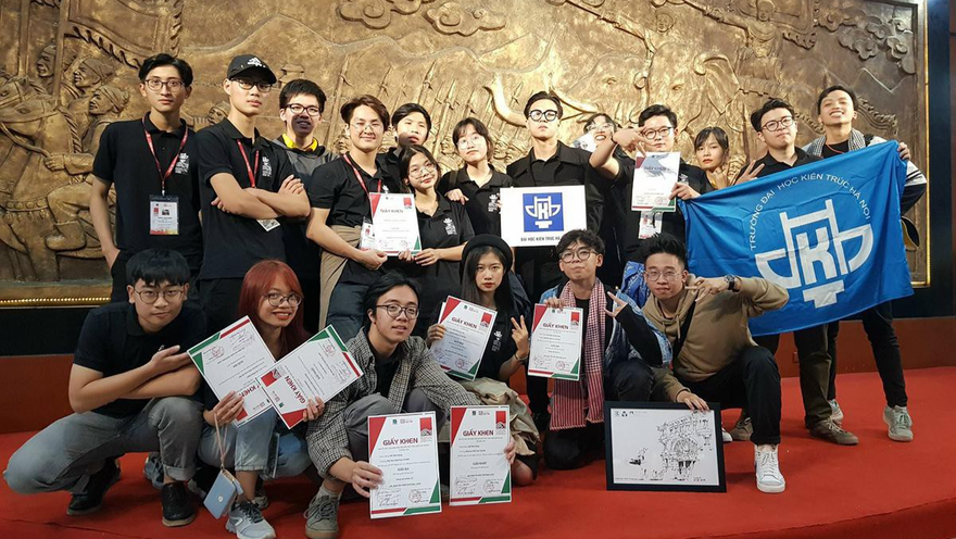 SV trường ĐH Kiến trúc tại Festival Liên hoan sinh viên kiến trúc lần thứ XII. 