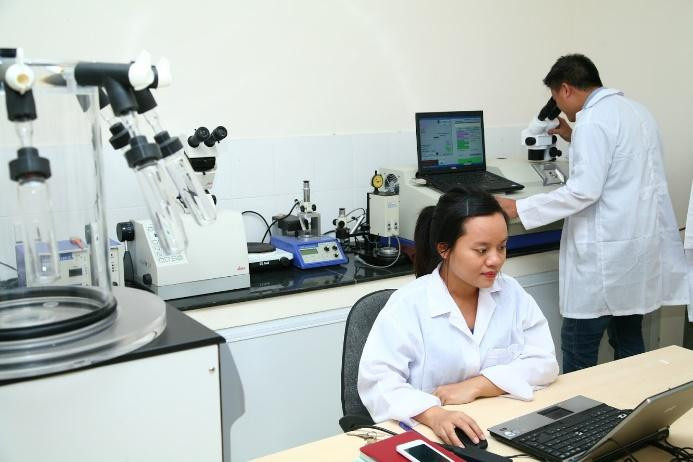 Phòng nghiên cứu của trường ĐH Khoa học Tự nhiên, ĐH Quốc gia Hà Nội. Ảnh chụp trước 27/4