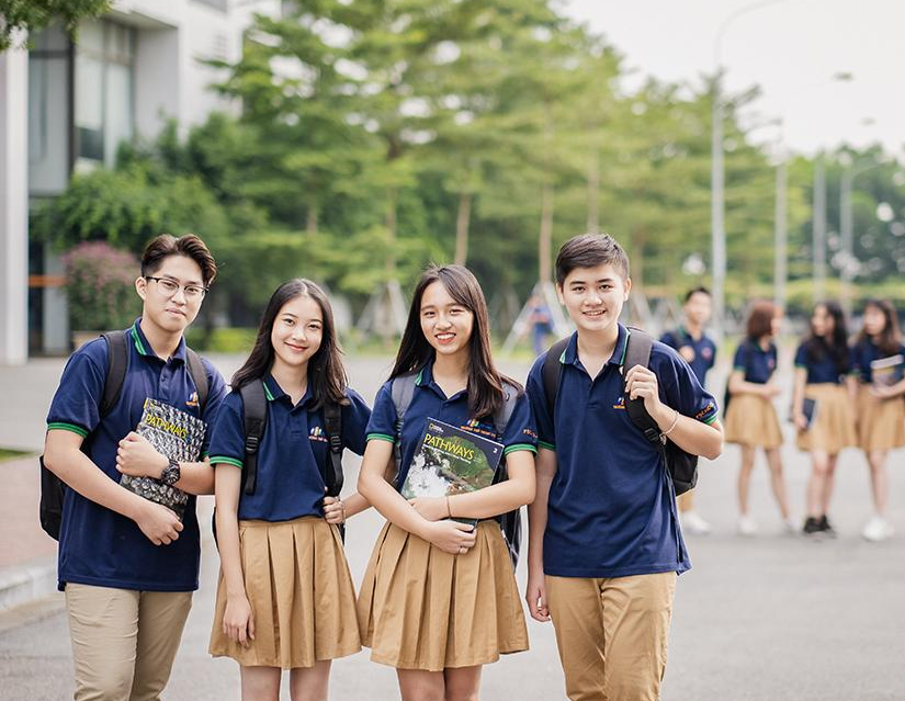 Học sinh trường THPT FPT (ảnh chụp trước 27/4)