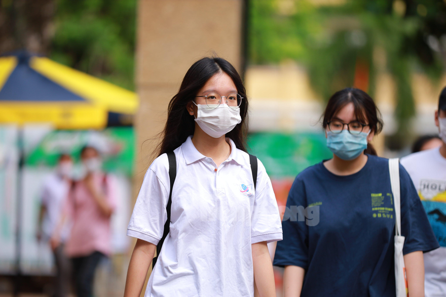 Thí sinh thi tốt nghiệp THPT đợt 1 tại Hà Nội. Ảnh mang tính minh hoạ