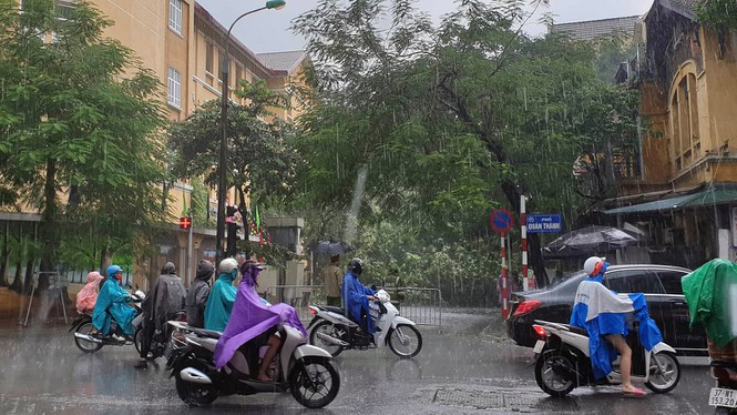 Mưa dự báo kéo dài đến hết ngày mai. Ảnh minh họa.