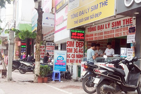 Các đại lý sim thẻ ủy quyền sẽ không còn được bán sim điện thoại. Ảnh minh họa.