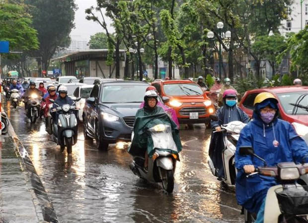 Do ảnh hưởng của hội tụ gió trên cao, các tỉnh miền Bắc và Bắc Trung Bộ có mưa lớn từ đêm thứ Hai.