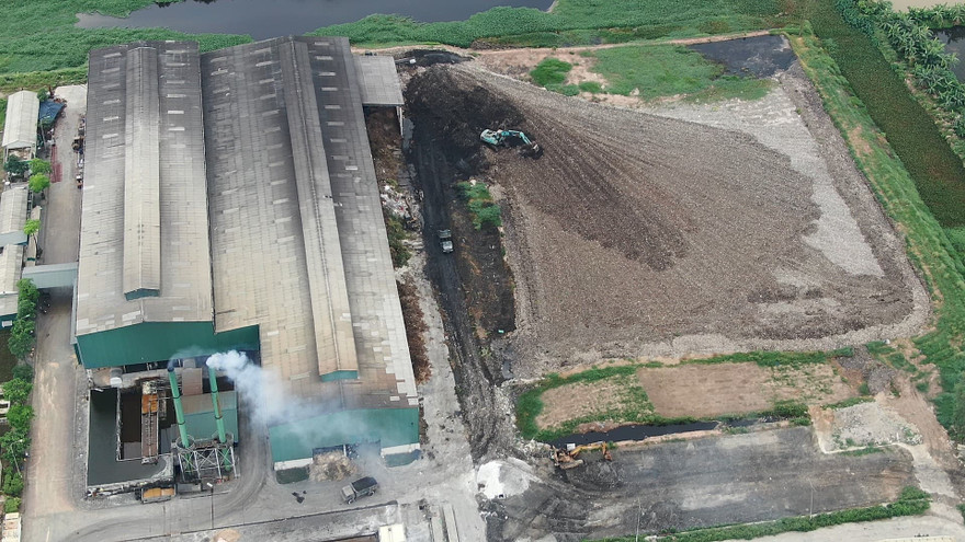 Khu xử lý rác thải Việt Hồng (huyện Thanh Hà, tỉnh Hải Dương).