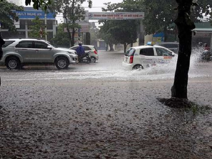 Mưa lớn nhất tập trung tại 4 tỉnh Bắc Trung Bộ gồm Thanh Hóa, Nghệ An, Hà Tĩnh và Quảng Bình.