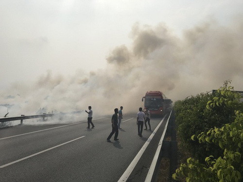 Việc đốt rơm rạ phát thải vào không khí nhiều chất ô nhiễm, đặc biệt là bụi mịn PM 2.5