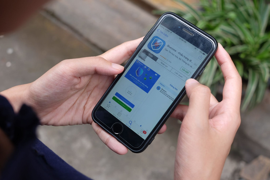 Số lượng người cài đặt Bluezone tăng vọt thời gian gần đây. 