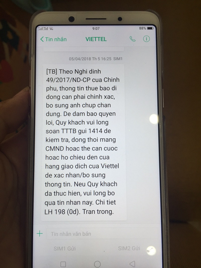 Không cứng nhắc khi thực hiện bổ sung ảnh chân dung thuê bao