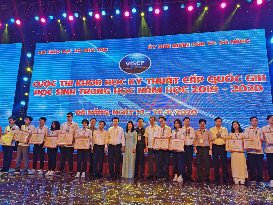 75 dự án đạt giải thi khoa học kỹ thuật cấp quốc gia năm học 2019-2020