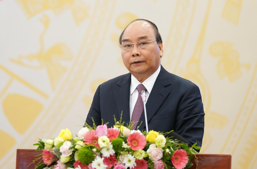 Thủ tướng Nguyễn Xuân Phúc phát biểu tại hội nghị