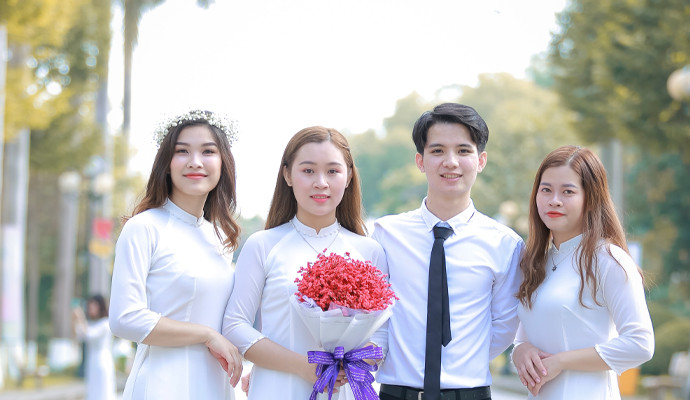 Sinh viên trường ĐH Lâm nghiệp. Ảnh VNUF