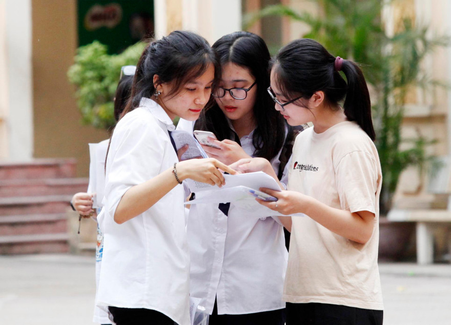 Thí sinh dự thi THPT quốc gia 2018