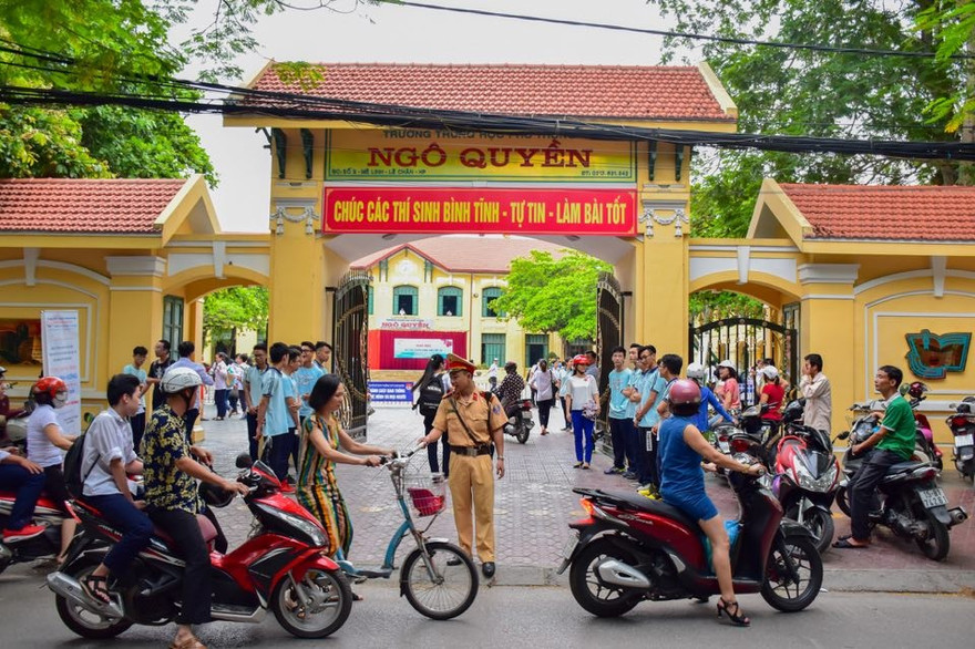 Học sinh Hải phòng tham gia kỳ thi tuyển sinh vào lớp 10