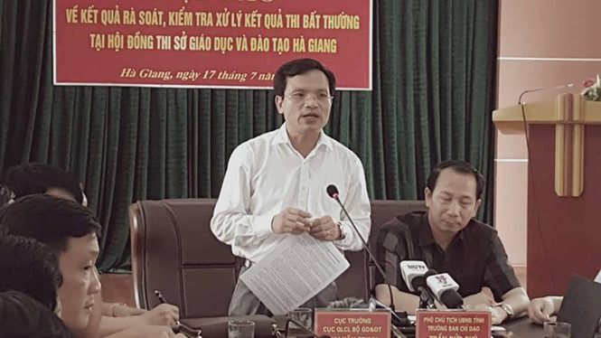 Xử lý gian lận thi ở Hà Giang vẫn khá yên ắng