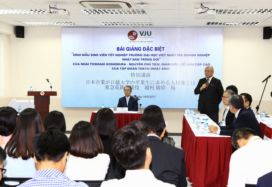 Một buổi giảng bài đặc biệt tại ĐH Việt Nhật