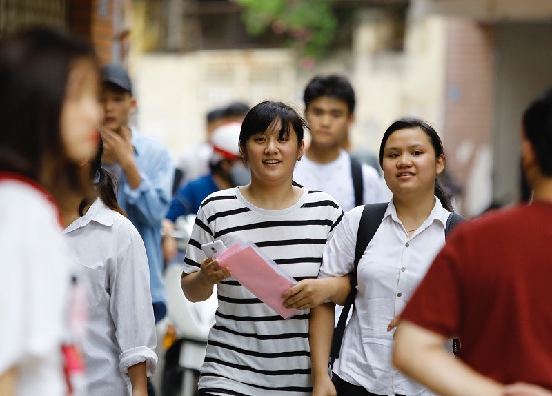 Thí sinh dự thi THPT quốc gia 2018