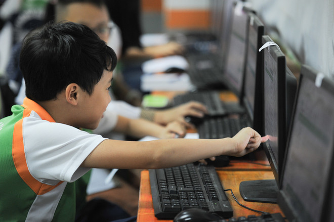 Thí sinh tham gia kỳ thi Violympic 2018