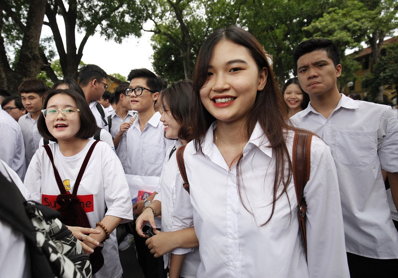 Thí sinh dự thi THPT quốc gia 2018.