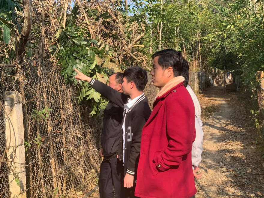 Nghĩa trang và khu đất quy hoạch của ĐH Tây Bắc chỉ cách nhau con ngõ nhỏ.