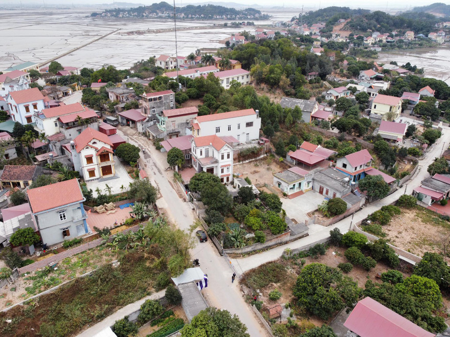 Toàn cảnh thôn Kim Điền, xã Hưng Đạo, TP Chí Linh. Ảnh: Nguyễn Hoàn