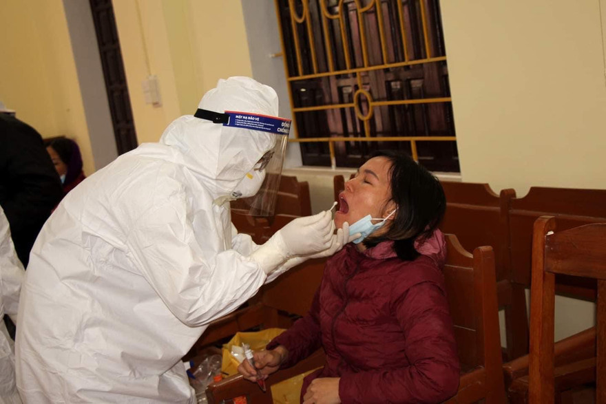 Lấy mẫu tại Hải Dương