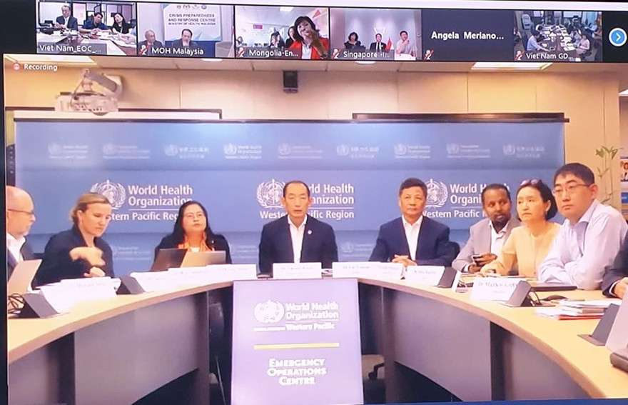 Phiên họp trực tuyến đặc biệt giữa Giám đốc WHO khu vực Tây Thái Bình Dương với Bộ trưởng Y tế các nước trong khu vực