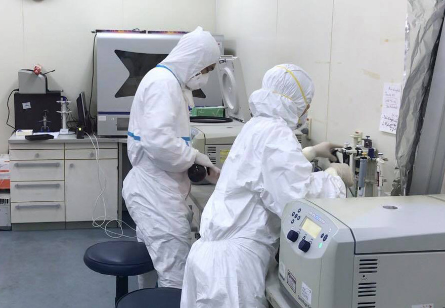 Nghiên cứu virus SARS-CoV-2 tại Viện Vệ sinh dịch tễ T.Ư Ảnh: Thái Hà