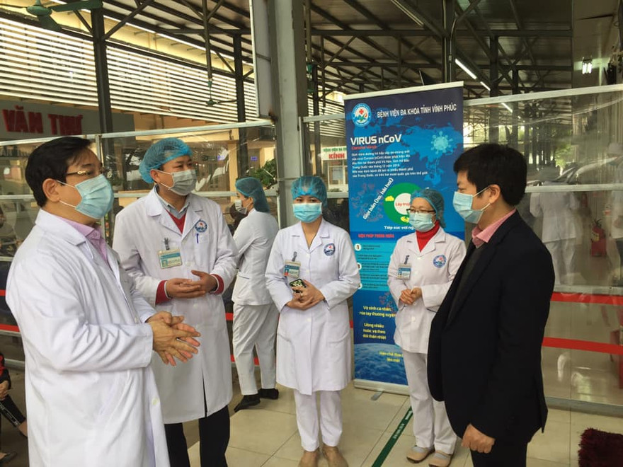 Đoàn công tác của Bộ Y tế kiểm tra tại Vĩnh Phúc ngày 13/2