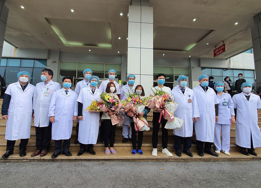 BV Bệnh Nhiệt đới T.Ư nơi điều trị cho 3 bệnh nhân dương tính virus corona - Ảnh: Thái Hà