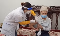 Đến tận nhà tiêm vắc xin cho người cao tuổi, nguy cơ cao tại Hà Nội