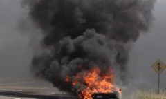 ‘Siêu bò’ Lamborghini Aventador bốc cháy dữ dội